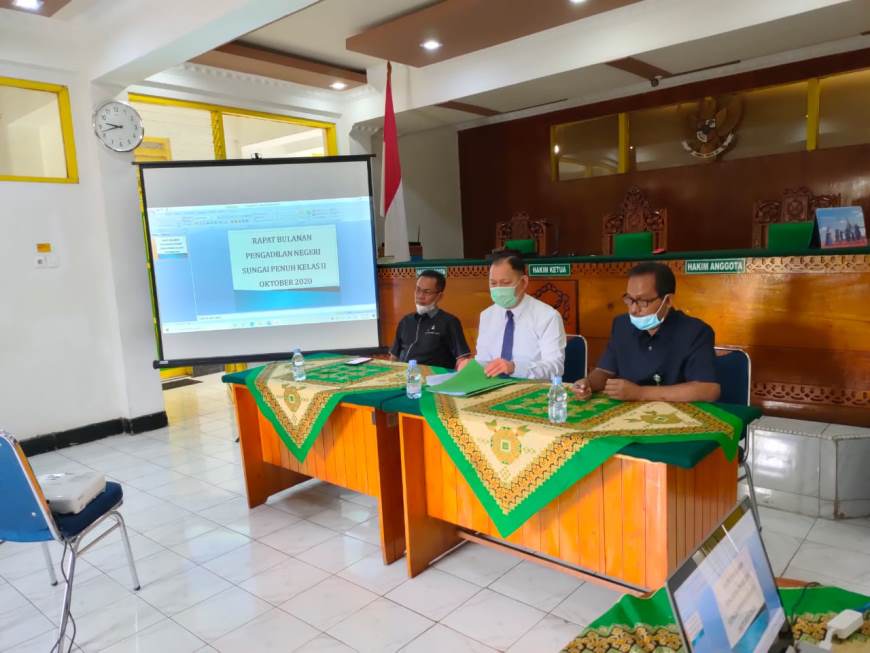 Rapat Bulanan October Pengadilan Negeri Sungai Penuh